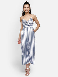 Stripe printed jumpsuit - Aditi Wasan