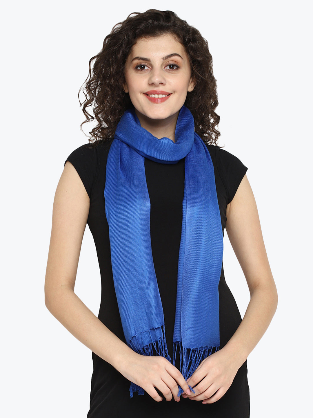 Viscose Twill Blue Women's Stole Aditi Wasan