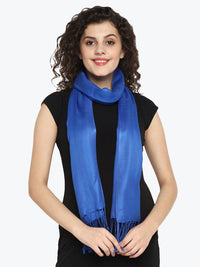Viscose Twill Blue Women's Stole Aditi Wasan