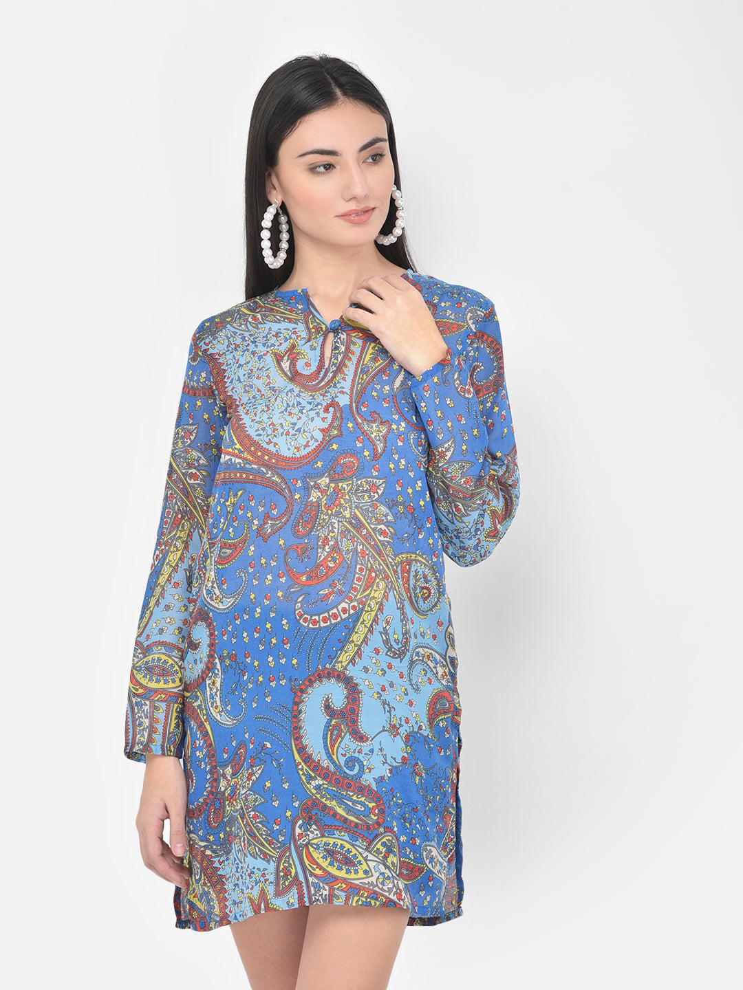 Blue cotton tunic Aditi Wasan
