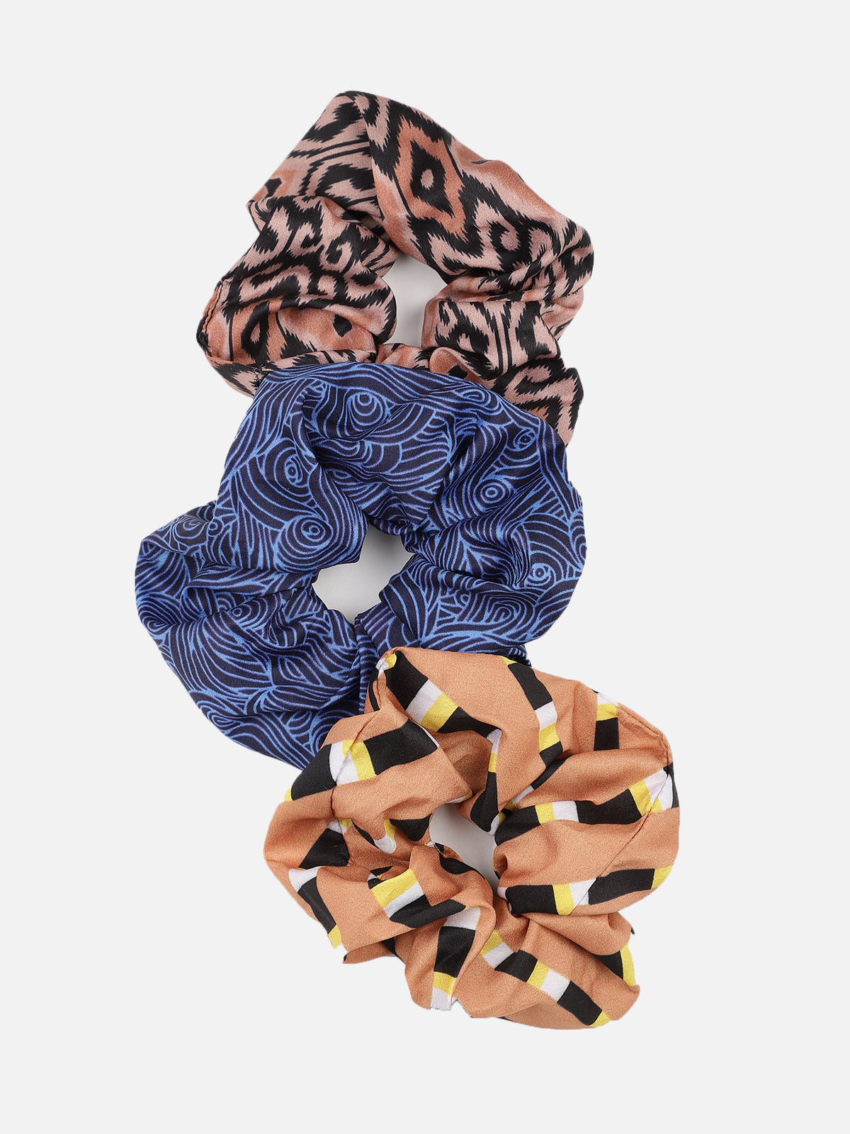 Printed scrunchies - Set of 3 - Aditi Wasan