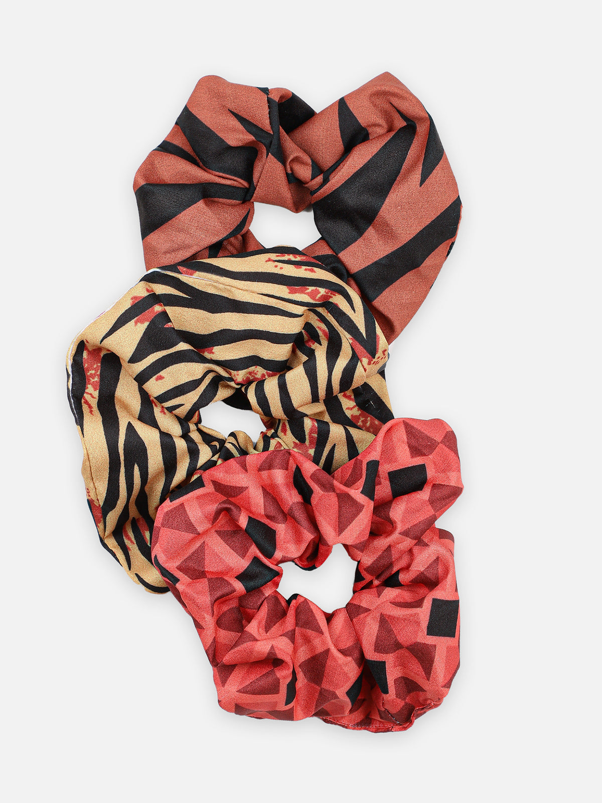 Printed scrunchies - Set of 3 - Aditi Wasan