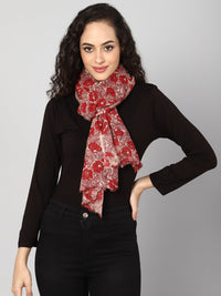 Floral Printed Woolen Women's Stole Aditi Wasan