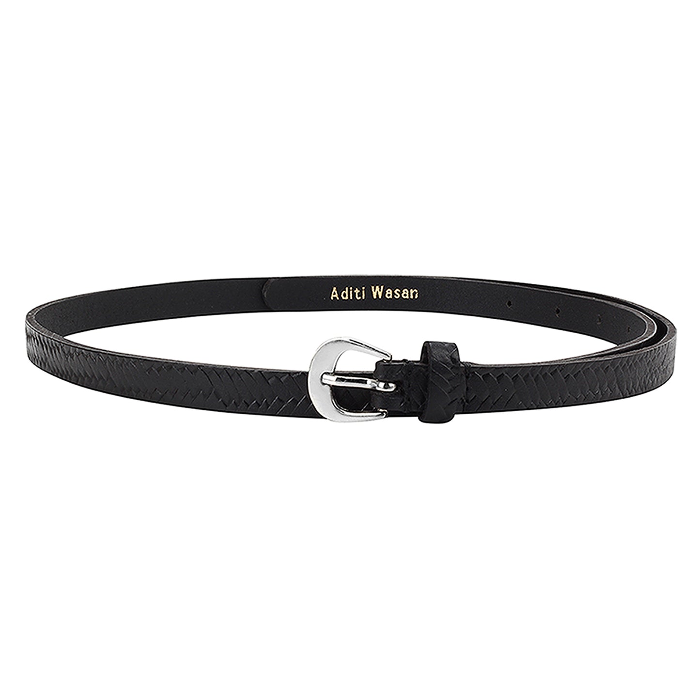Black Embossed Belt