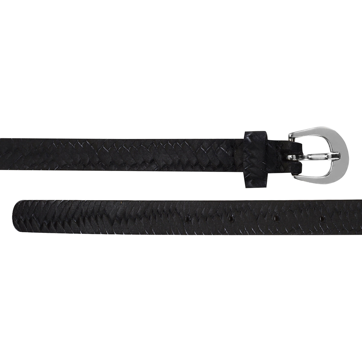 Black Embossed Belt