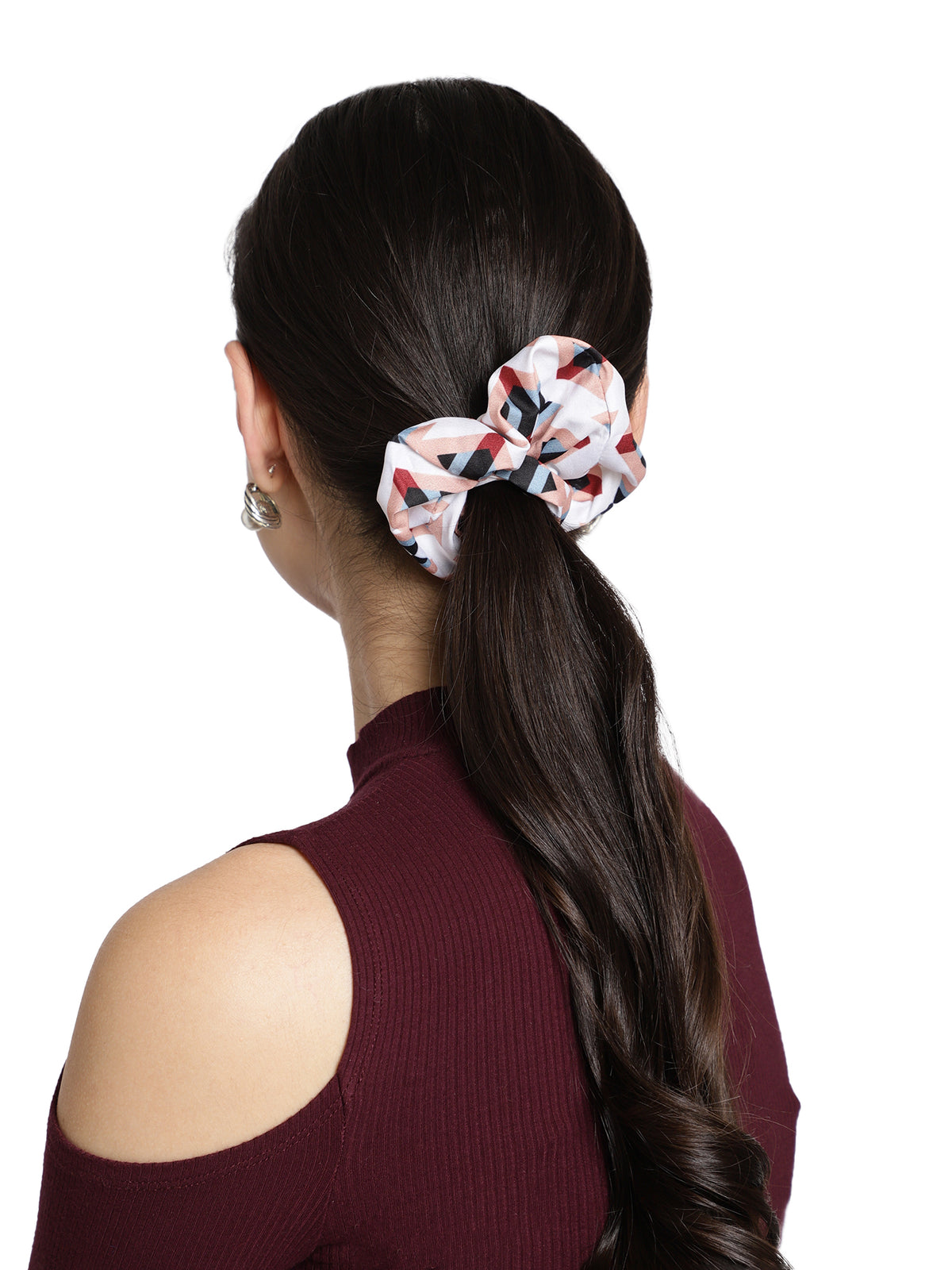 Women Pack of 5 Printed Scrunchies