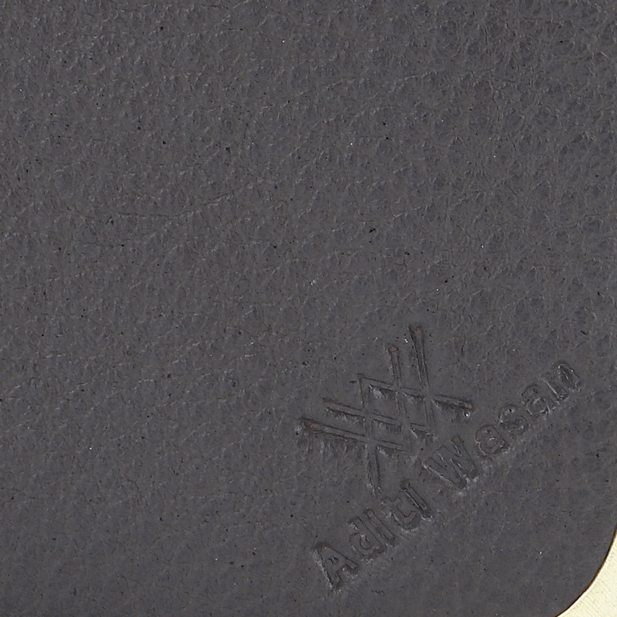Genuine leather grey cardholder
