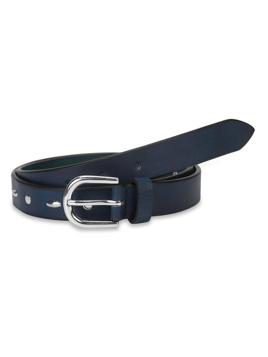 Women Casual Blue Genuine Leather Belt