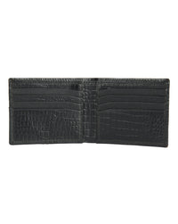 Embossed Croco Black Wallet
