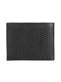 Genuine Leather Black Perforated Wallet