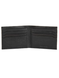 Genuine Leather Black Perforated Wallet