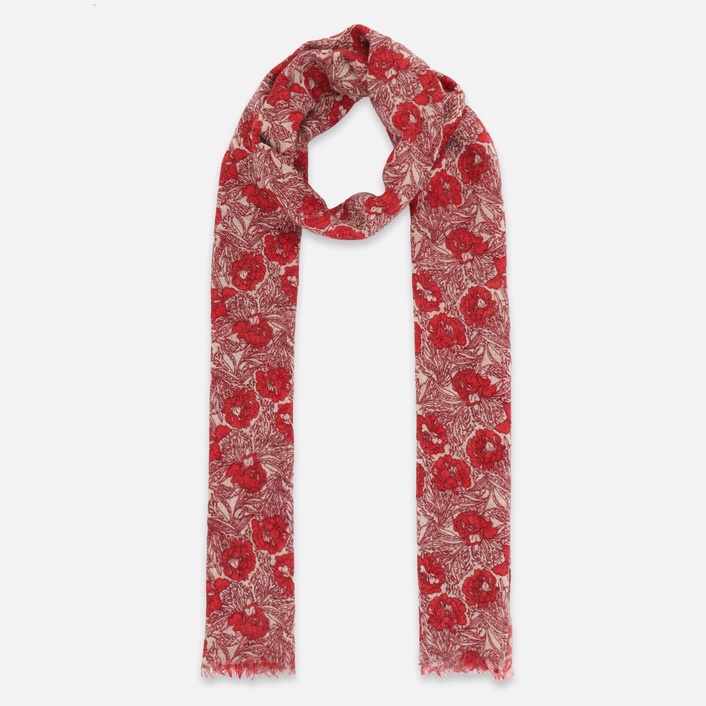Floral Printed Woolen Women's Stole