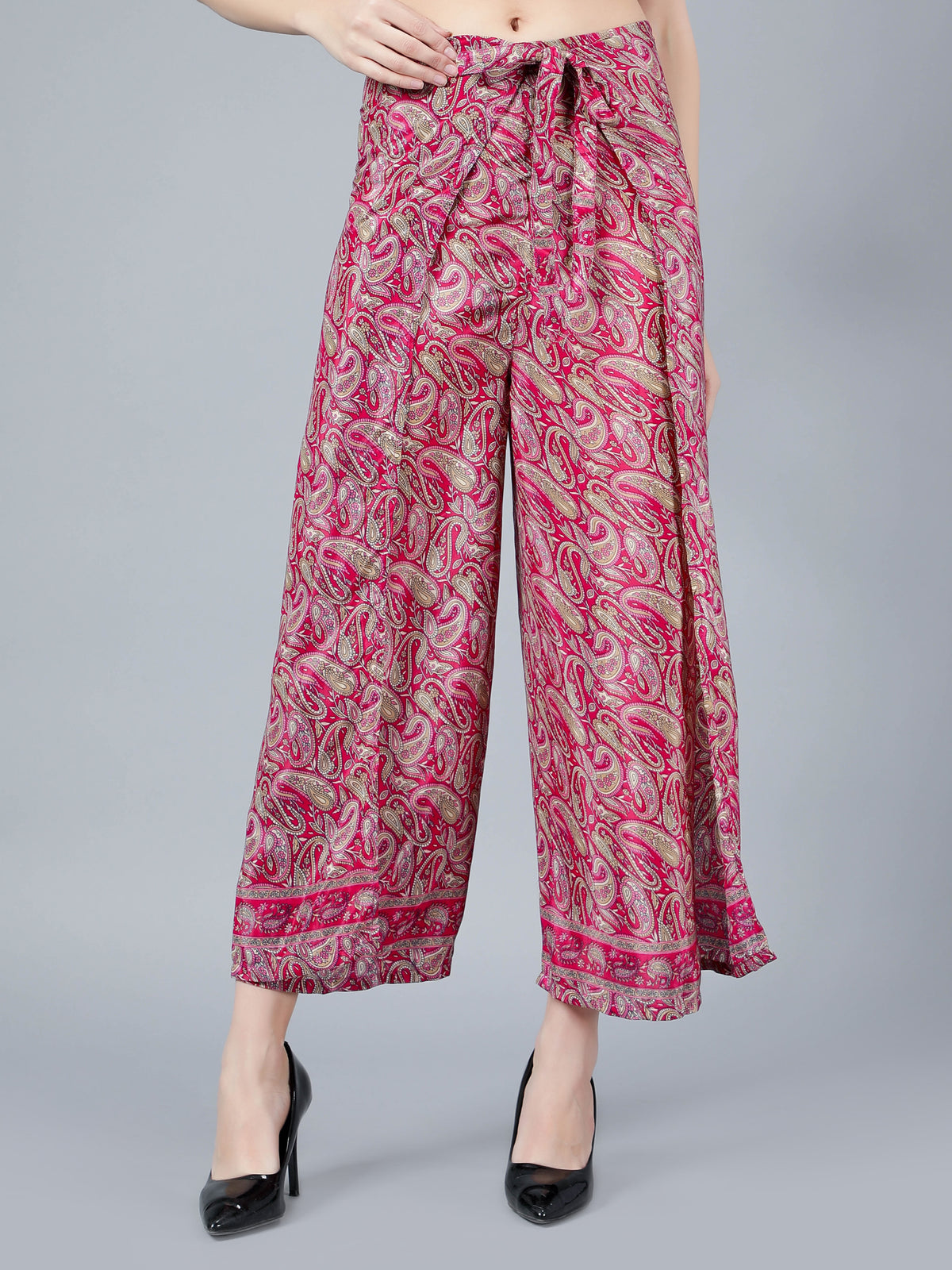 SPECIAL PRICE ONLY AT RS 999/- Women Printed Tie Wrap Pant – Aditi