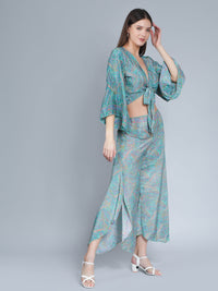 Women Printed Green Co-ords Set