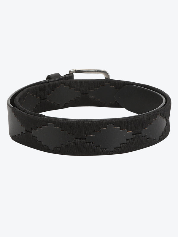 Hand embroidered polo belt