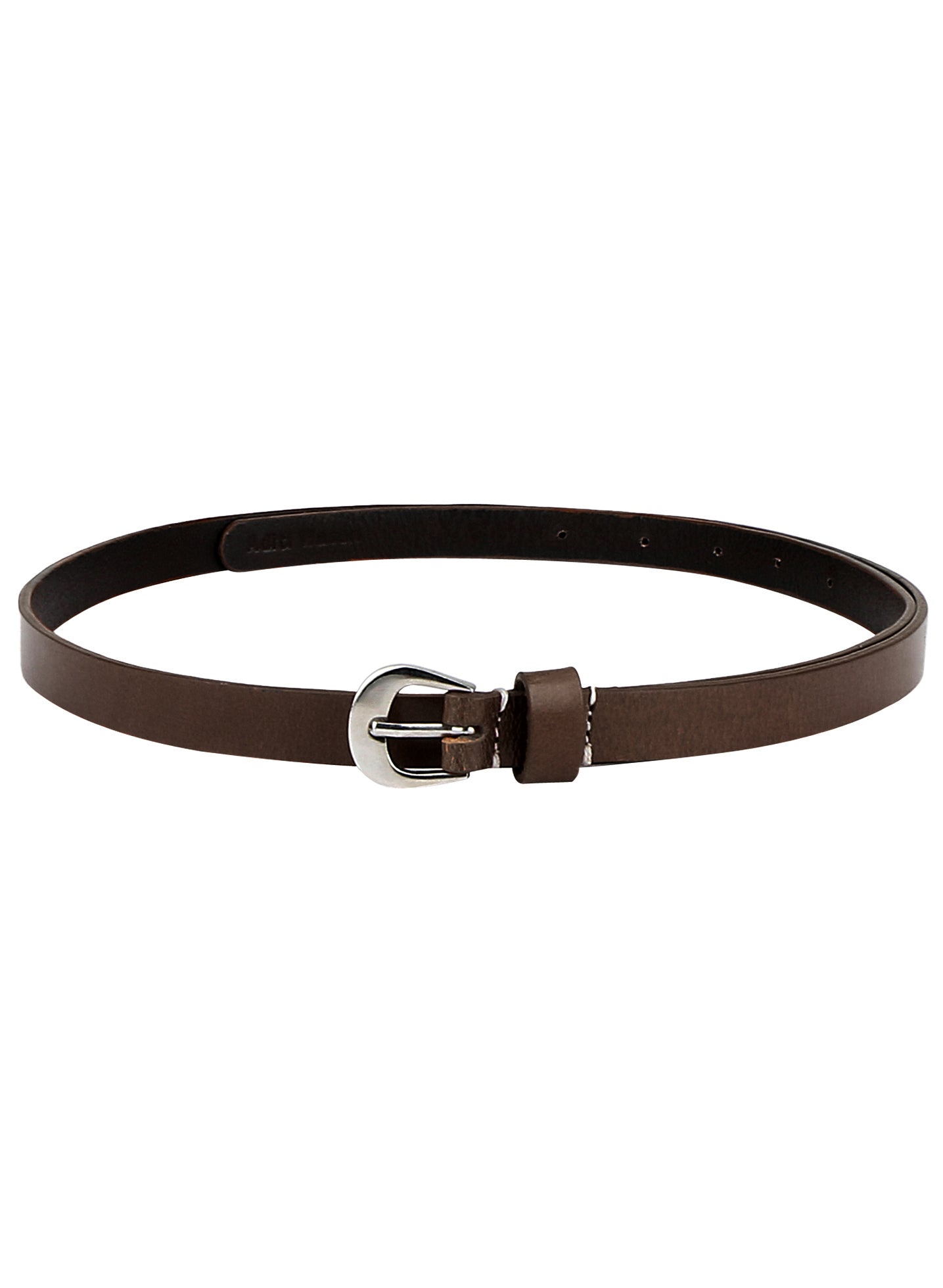 Brown genuine leather belt