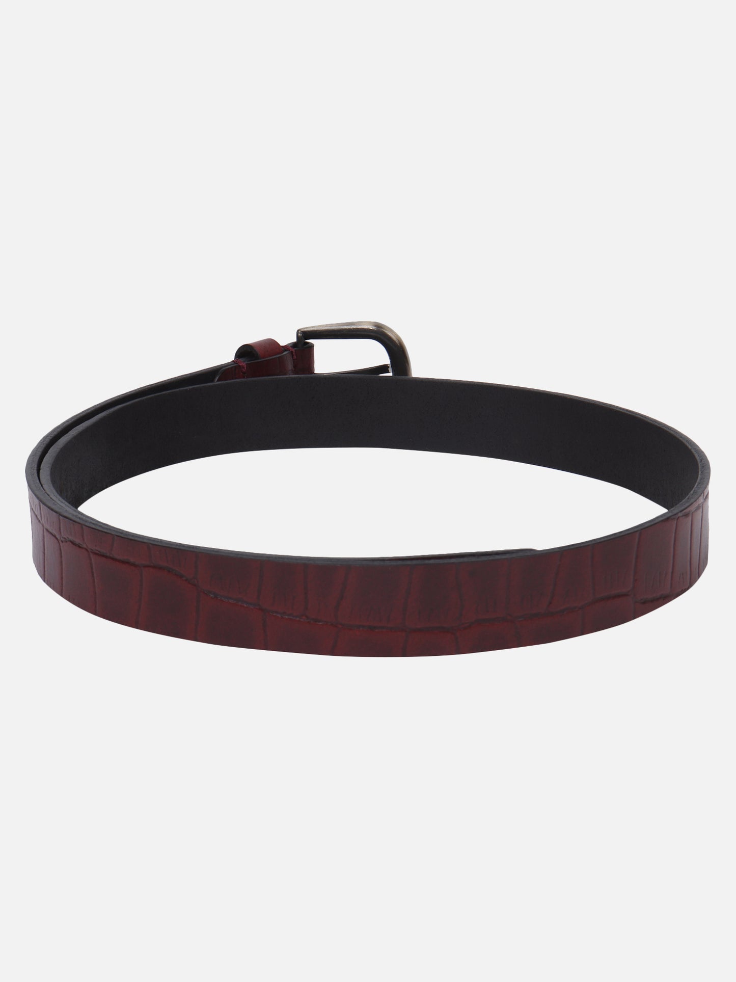 Croco embossed bordobelt