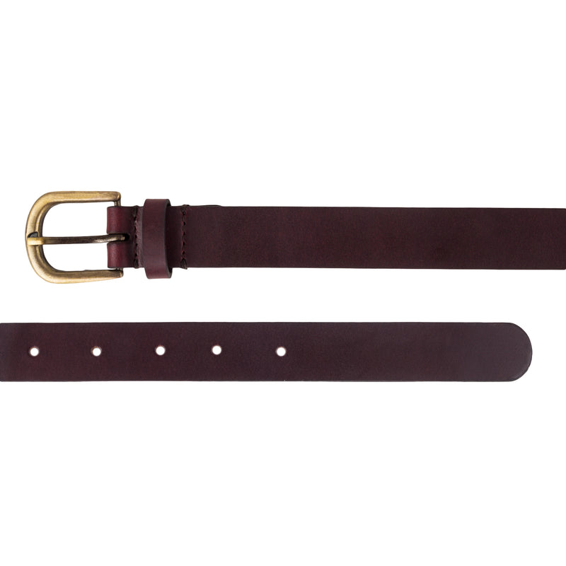 Genuine leather bordo Women's Belt