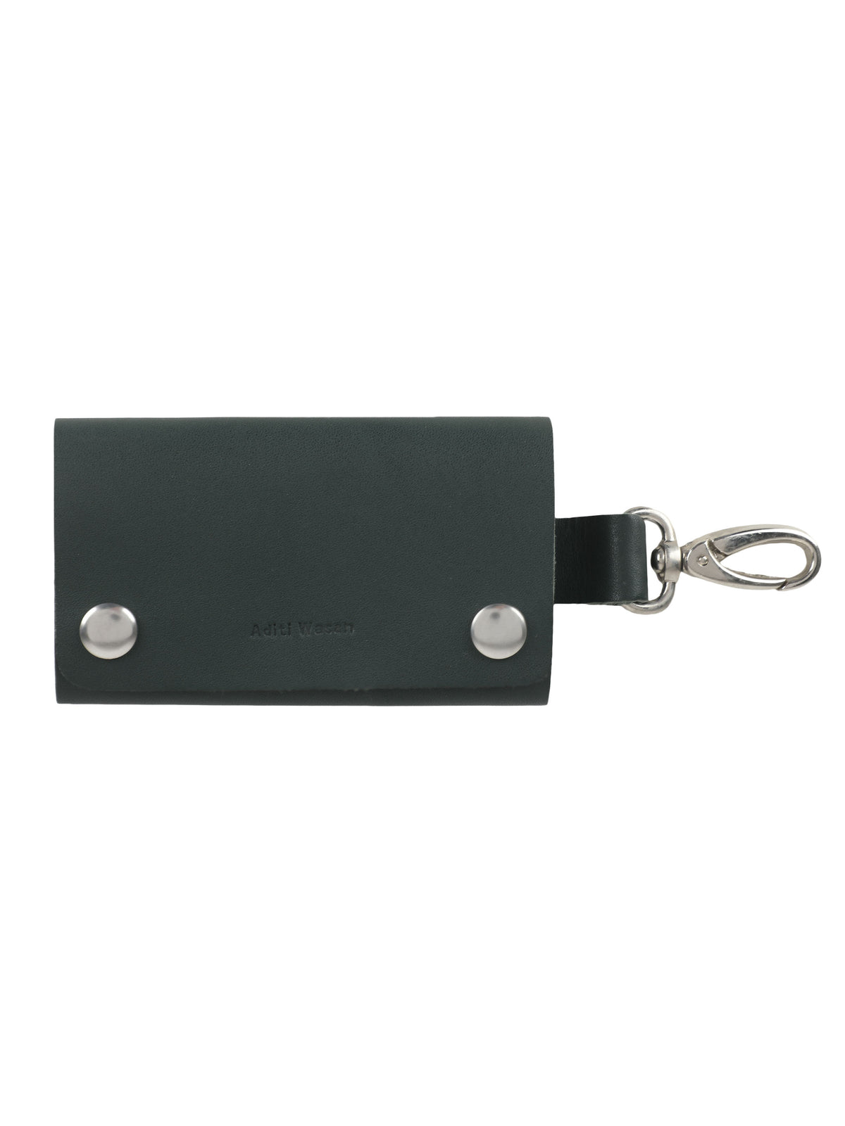 Genuine leather green key holder