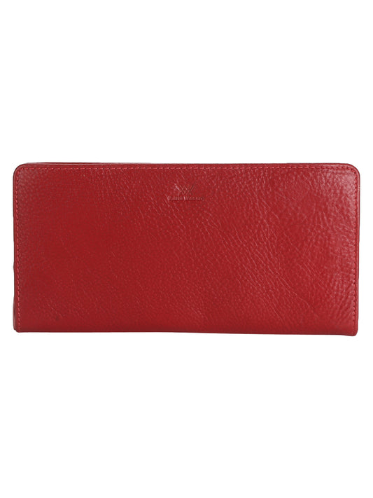 Casual Maroon Genuine Leather Wallet