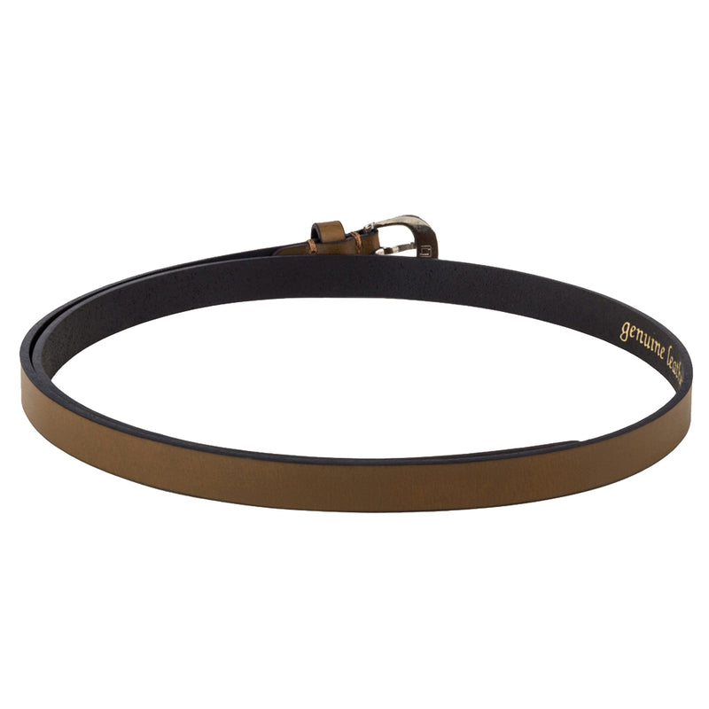 Tan Elegant Oil Pull-Up Women's Belt