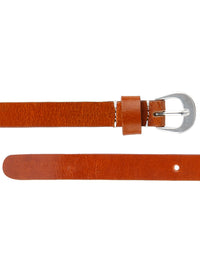 Genuine leather tan belt
