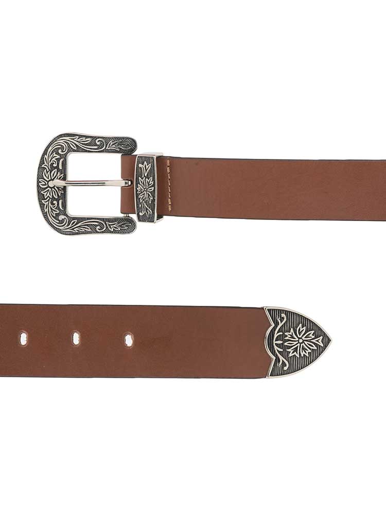Brown cowboy belt