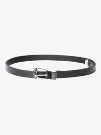 Aditi Wasan Black Solid Genuine Leather Women's Belt