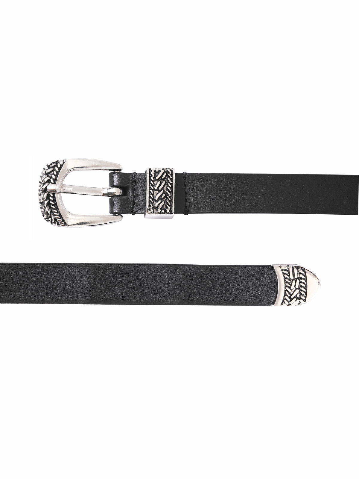 Aditi Wasan Black Solid Genuine Leather Women's Belt