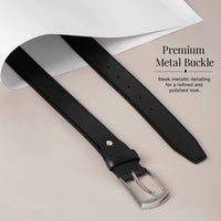 Men’s Profile Black Genuine Leather Belt
