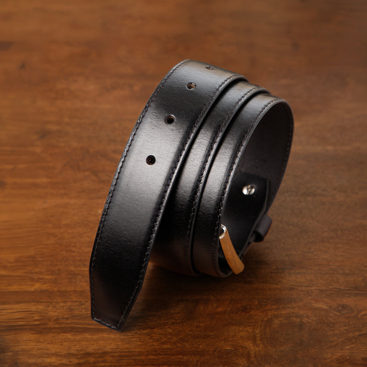 Men’s Profile Black Genuine Leather Belt