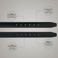 Men’s Profile Black Genuine Leather Belt