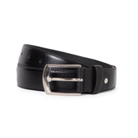 Men’s Profile Black Genuine Leather Belt