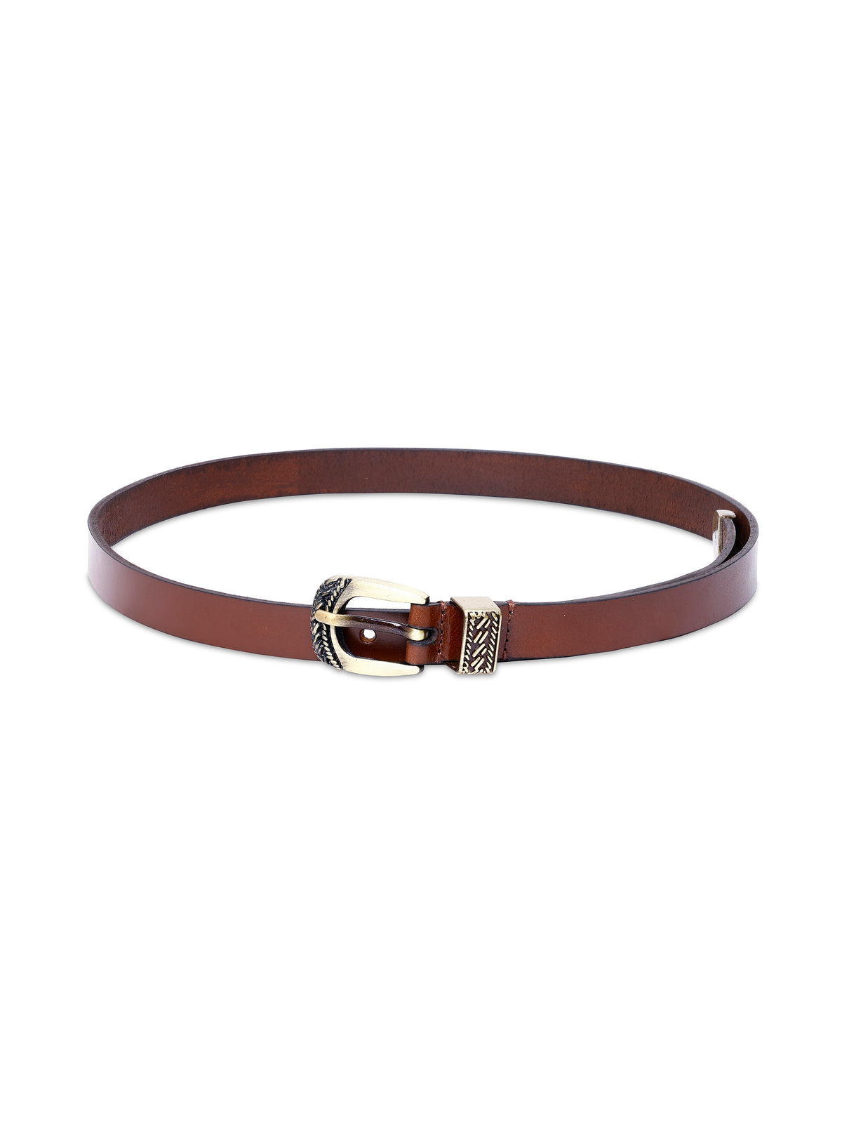 Aditi Wasan Brown Solid Genuine Leather Women's Belt