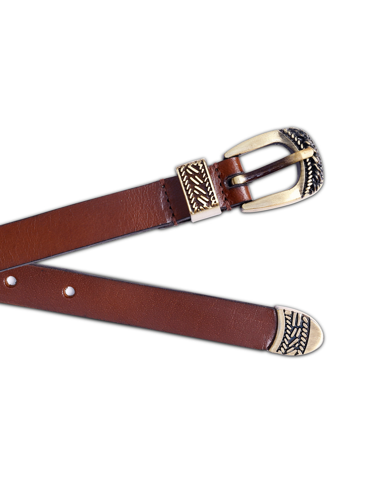 Aditi Wasan Brown Solid Genuine Leather Women's Belt