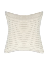 White cotton knit cushion cover