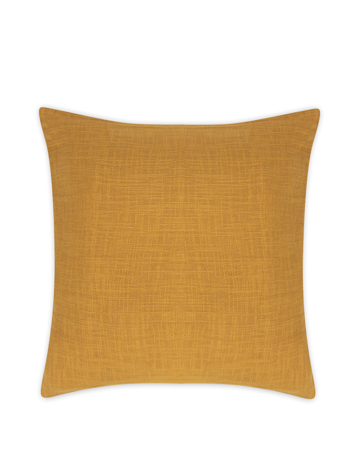 Tan Cotton slub cushion cover