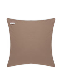 Hazelnut Brown Cotton slub cushion cover