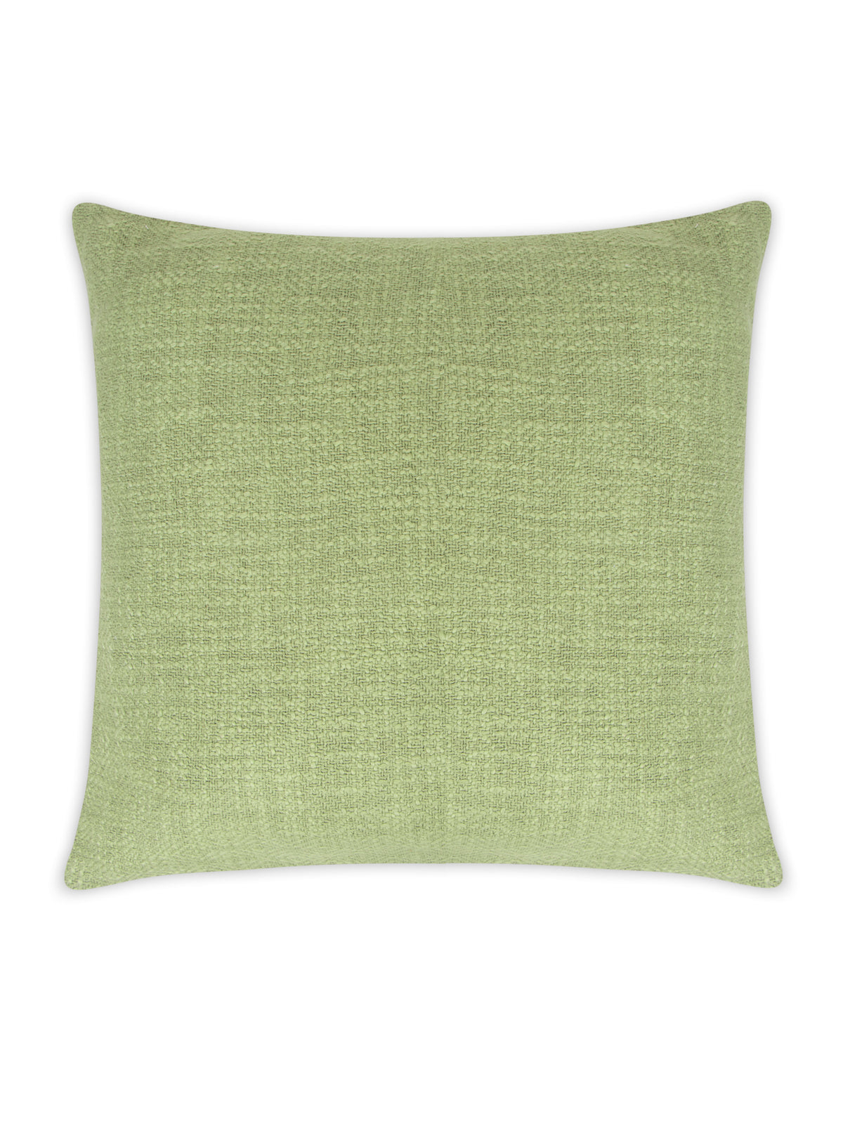 Green cotton tweed weave cushion cover