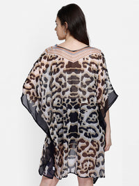 Leopard Print Kaftan For Ladies