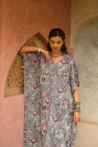 Aditi Wasan Mint Blue Kaftan Maxi Dress