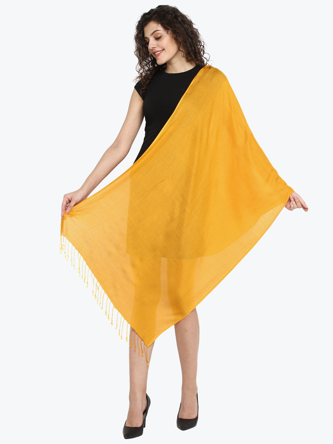 Viscose Mustard Women's Stole