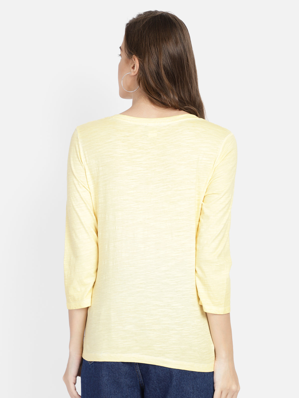 Yellow cotton t-shirt