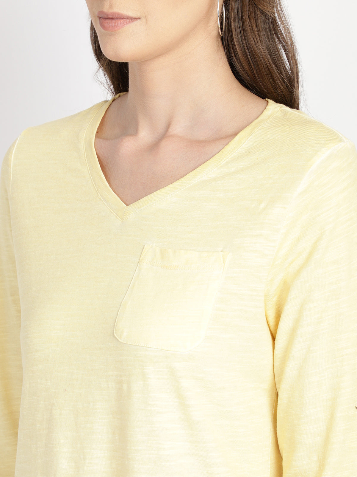 Yellow cotton t-shirt