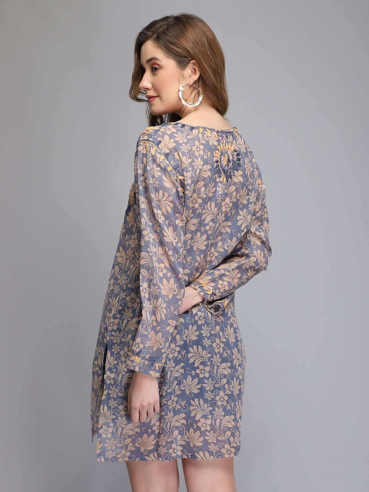 embroidered cotton tunic