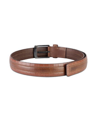 Aditi Wasan Men's Genuine Leather Tan Casual Belt