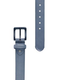 Aditi Wasan Men's Genuine Leather Grey Casual Belt