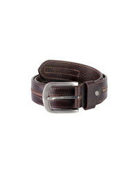 Aditi Wasan Men's Genuine Leather Brown Casual Belt