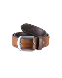 Men's Genuine Leather Brown Hair-on Belt