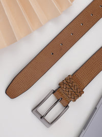 Tan Genuine Leather Men's Belt